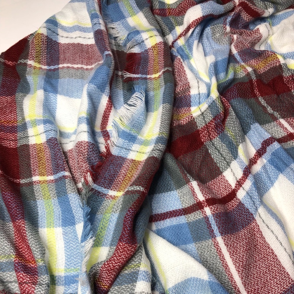 Flannel blanket scarf